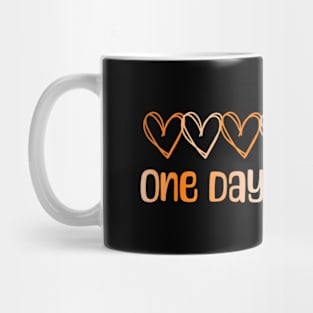 One Day At A Time Orange Mug